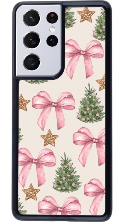 Coque Samsung Galaxy S21 Ultra 5G - Christmas 25 Vintage Ribbons