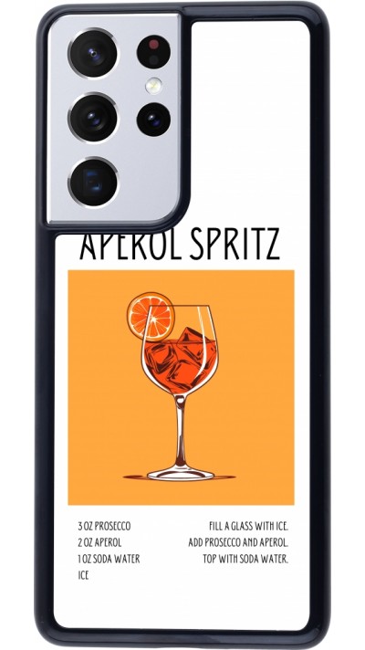 Coque Samsung Galaxy S21 Ultra 5G - Cocktail recette Aperol Spritz