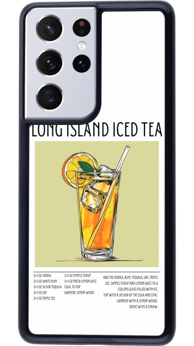 Coque Samsung Galaxy S21 Ultra 5G - Cocktail recette Long Island Ice Tea