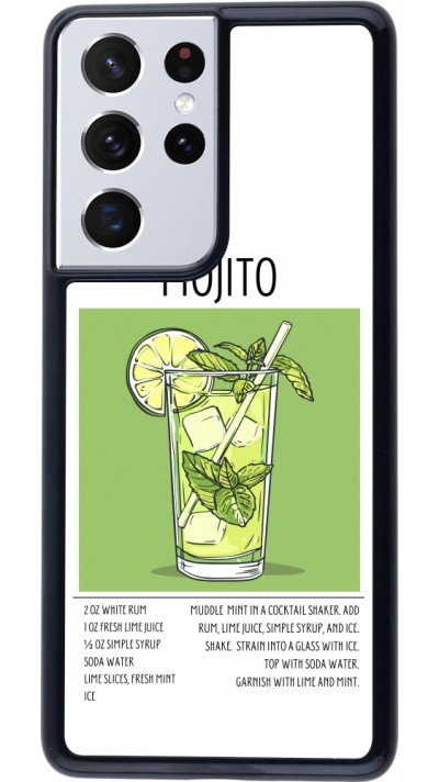 Samsung Galaxy S21 Ultra 5G Case Hülle - Cocktail Rezept Mojito
