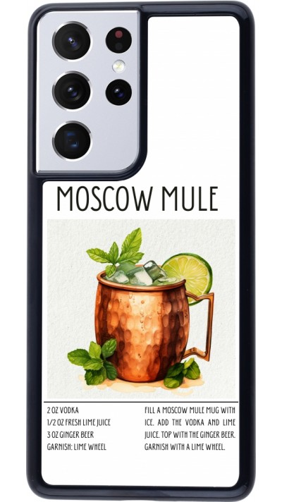 Coque Samsung Galaxy S21 Ultra 5G - Cocktail recette Moscow Mule