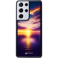 Samsung Galaxy S21 Ultra 5G Case Hülle - Sonnenuntergang gelb violett