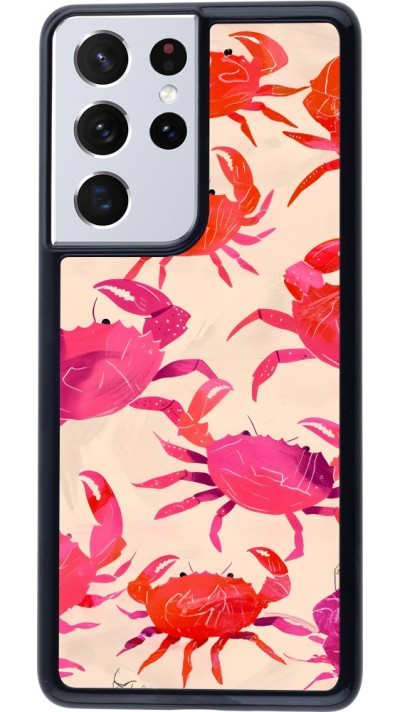 Coque Samsung Galaxy S21 Ultra 5G - Crabs Paint