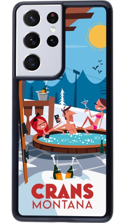 Samsung Galaxy S21 Ultra 5G Case Hülle - Crans-Montana Mountain Jacuzzi