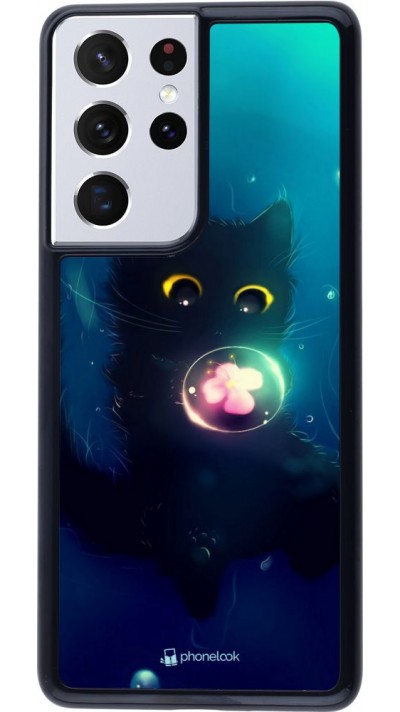 Coque Samsung Galaxy S21 Ultra 5G - Cute Cat Bubble