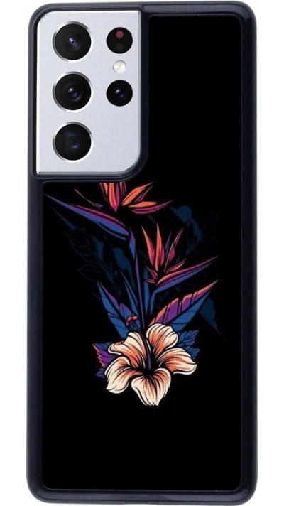 Hülle Samsung Galaxy S21 Ultra 5G - Dark Flowers