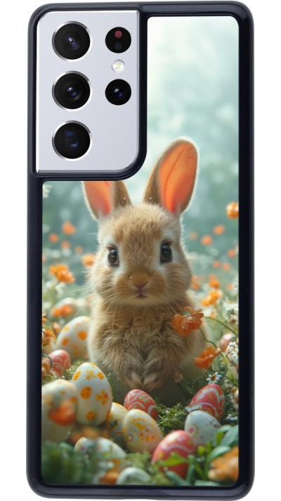 Samsung Galaxy S21 Ultra 5G Case Hülle - Easter 2026 Rabbit in the garden