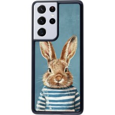 Samsung Galaxy S21 Ultra 5G Case Hülle - Easter 2026 Rabbit navy