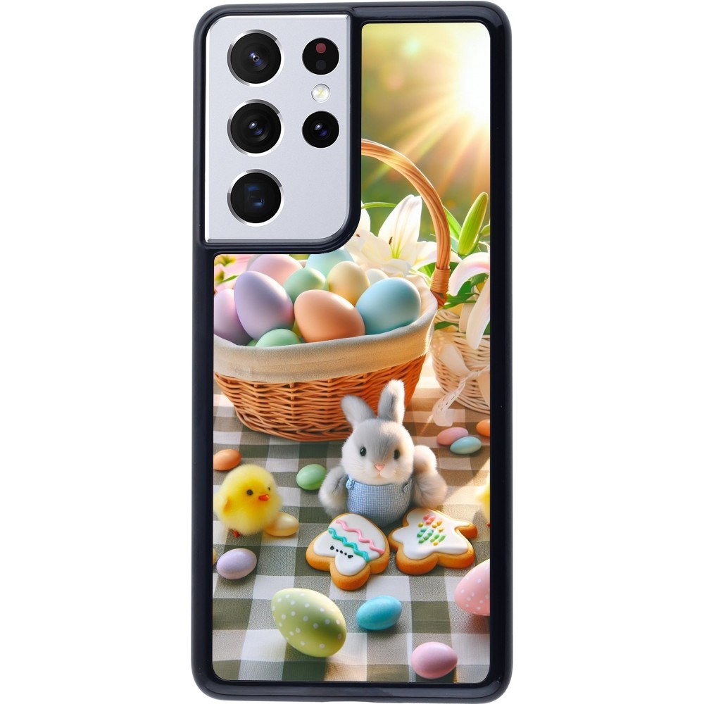 Samsung Galaxy S21 Ultra 5G Case Hülle - Ostern 2025 Osterkorb