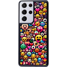Samsung Galaxy S21 Ultra 5G Case Hülle - Emoji Mix Farbe