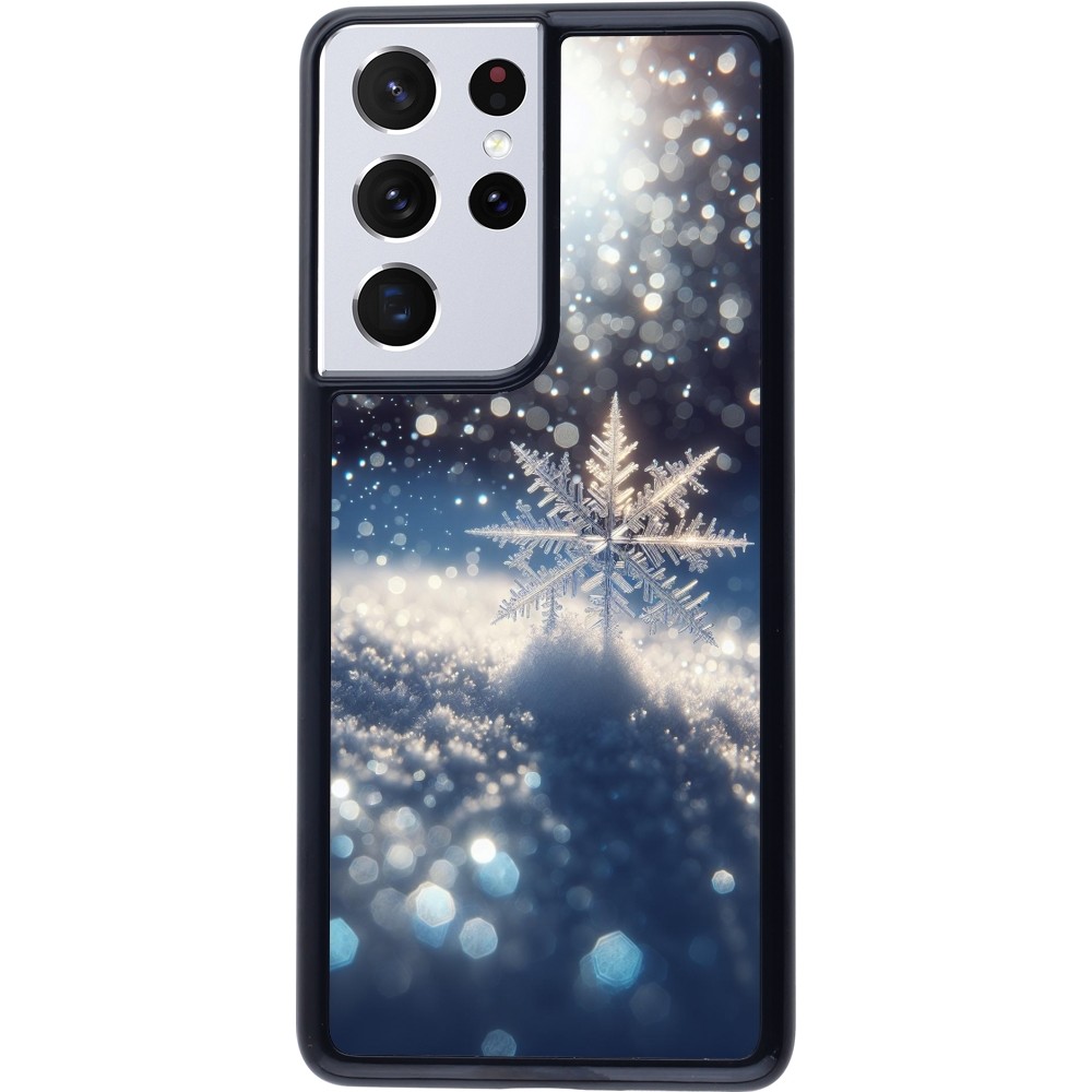 Samsung Galaxy S21 Ultra 5G Case Hülle - Schneeflocke Solar Glanz