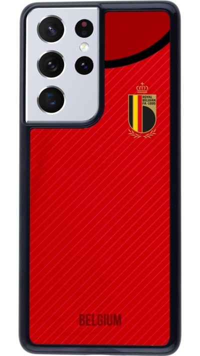 Coque Samsung Galaxy S21 Ultra 5G - Maillot de football Belgique 2022 personnalisable