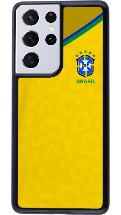 Coque Samsung Galaxy S21 Ultra 5G - Maillot de football Brésil 2022 personnalisable