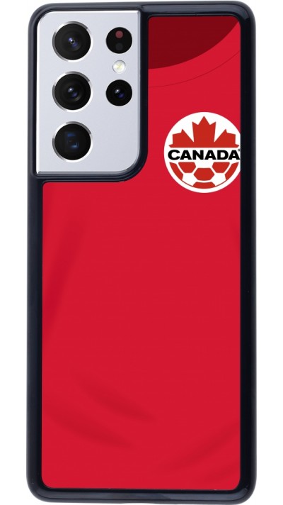 Coque Samsung Galaxy S21 Ultra 5G - Maillot de football Canada 2022 personnalisable