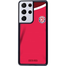 Coque Samsung Galaxy S21 Ultra 5G - Maillot de football Costa Rica 2022 personnalisable