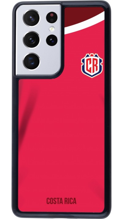 Coque Samsung Galaxy S21 Ultra 5G - Maillot de football Costa Rica 2022 personnalisable