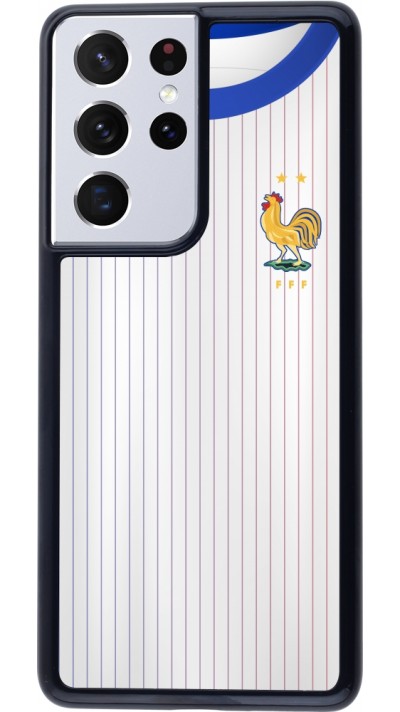 Coque Samsung Galaxy S21 Ultra 5G - Maillot de football France Extérieur personnalisable