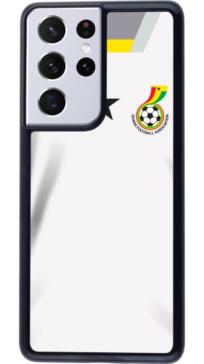 Coque Samsung Galaxy S21 Ultra 5G - Maillot de football Ghana 2022 personnalisable