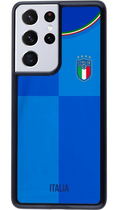 Coque Samsung Galaxy S21 Ultra 5G - Maillot de football Italie 2022 personnalisable