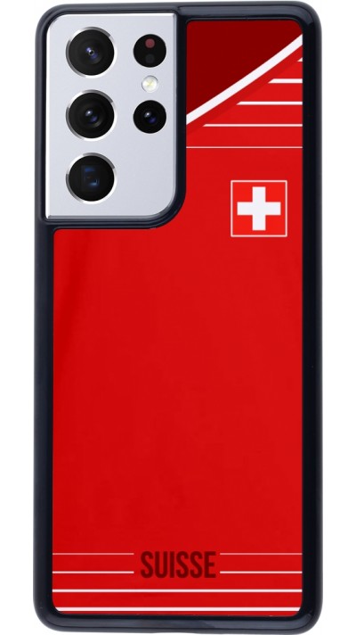 Hülle Samsung Galaxy S21 Ultra 5G - Football shirt Switzerland 2022