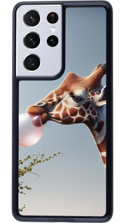 Coque Samsung Galaxy S21 Ultra 5G - Girafe à bulle