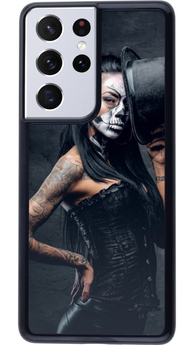 Coque Samsung Galaxy S21 Ultra 5G - Halloween 22 Tattooed Girl