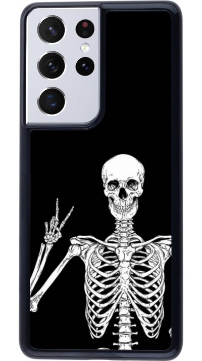 Coque Samsung Galaxy S21 Ultra 5G - Halloween 2023 peace skeleton
