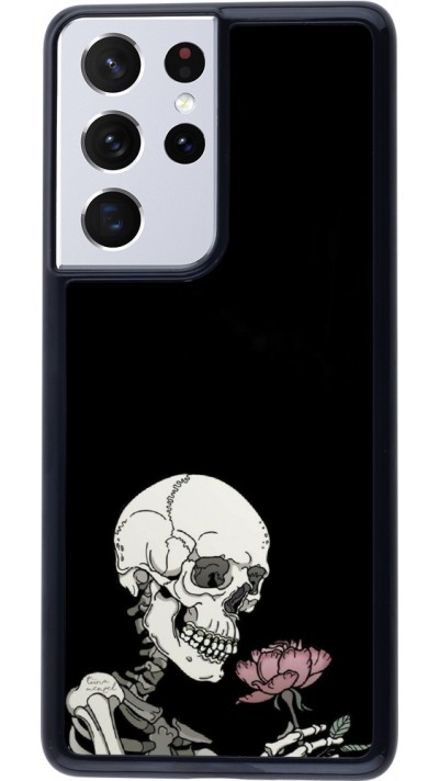 Coque Samsung Galaxy S21 Ultra 5G - Halloween 2023 rose and skeleton