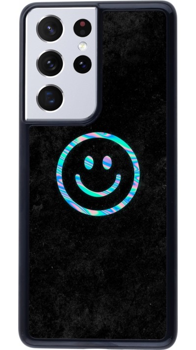 Coque Samsung Galaxy S21 Ultra 5G - Happy smiley irisé