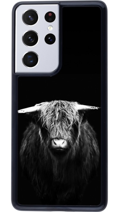 Coque Samsung Galaxy S21 Ultra 5G - Highland calf black