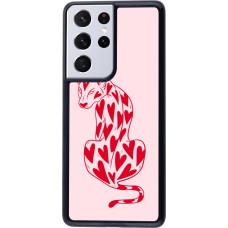 Coque Samsung Galaxy S21 Ultra 5G - Leopard with hearts 2026