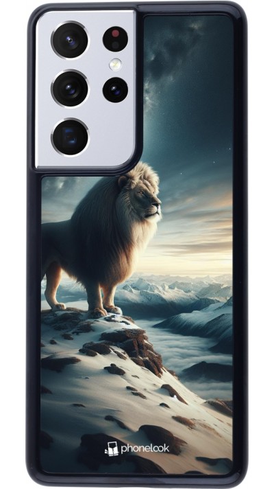 Coque Samsung Galaxy S21 Ultra 5G - Le lion blanc