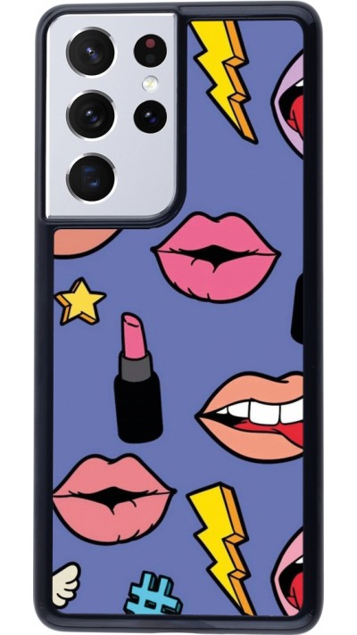 Samsung Galaxy S21 Ultra 5G Case Hülle - Lips and lipgloss