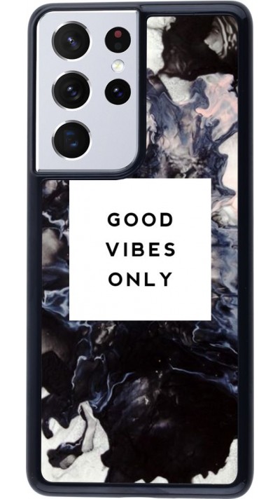 Coque Samsung Galaxy S21 Ultra 5G - Marble Good Vibes Only