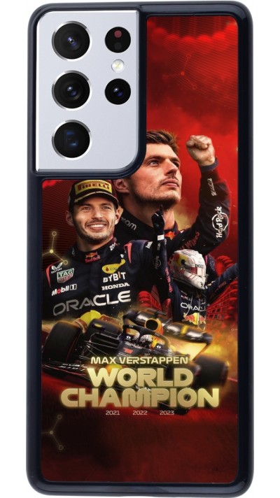 Coque Samsung Galaxy S21 Ultra 5G - Max Verstappen Champion 2023