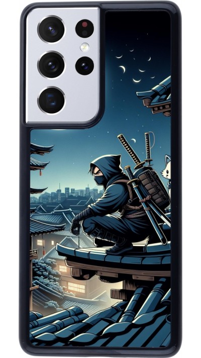 Coque Samsung Galaxy S21 Ultra 5G - Ninja sous la lune