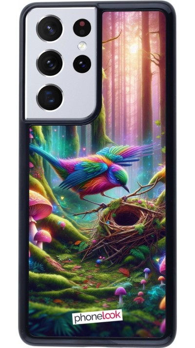Coque Samsung Galaxy S21 Ultra 5G - Oiseau Nid Forêt