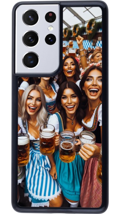 Samsung Galaxy S21 Ultra 5G Case Hülle - Oktoberfest Frauen