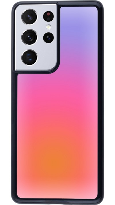 Samsung Galaxy S21 Ultra 5G Case Hülle - Orange Pink Blue Gradient