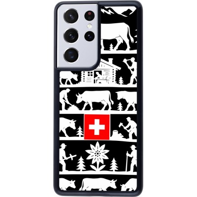 Coque Samsung Galaxy S21 Ultra 5G - Poya Suisse 1 noir