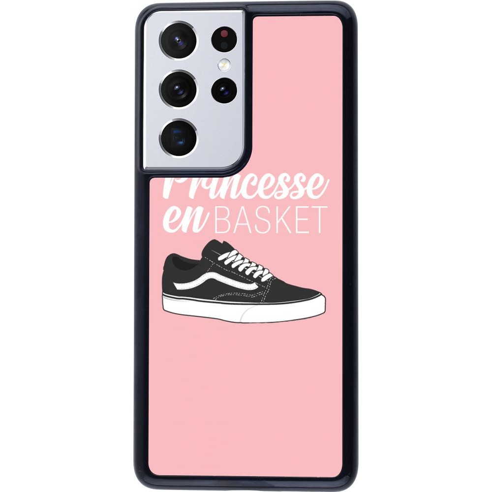 Coque Samsung Galaxy S21 Ultra 5G - princesse en basket