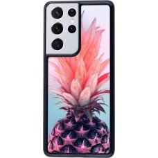Hülle Samsung Galaxy S21 Ultra 5G - Purple Pink Pineapple