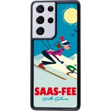 Samsung Galaxy S21 Ultra 5G Case Hülle - Saas-Fee Ski Downhill