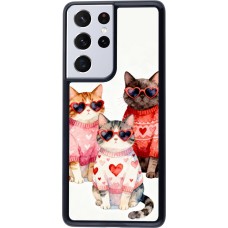 Coque Samsung Galaxy S21 Ultra 5G - Saint Valentines Day 26 Cat Love