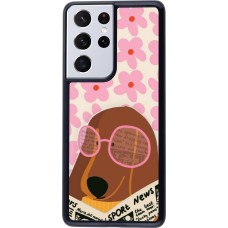 Samsung Galaxy S21 Ultra 5G Case Hülle - Dog with newspaper Spring 2026