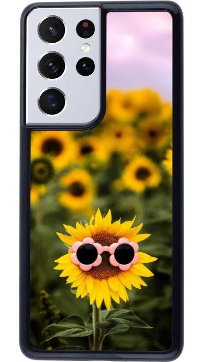 Coque Samsung Galaxy S21 Ultra 5G - Sunflower with glasses 2026