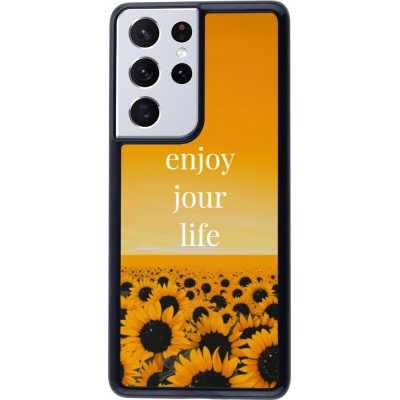 Samsung Galaxy S21 Ultra 5G Case Hülle - Summer 2025 Enjoy your life