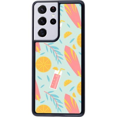 Coque Samsung Galaxy S21 Ultra 5G - Summer 2025 Pattern citron