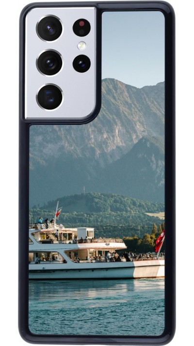 Samsung Galaxy S21 Ultra 5G Case Hülle -  Nationalfeiertag Schweiz Bateau Leman