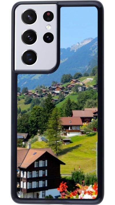 Samsung Galaxy S21 Ultra 5G Case Hülle -  Nationalfeiertag Schweiz Landschaft